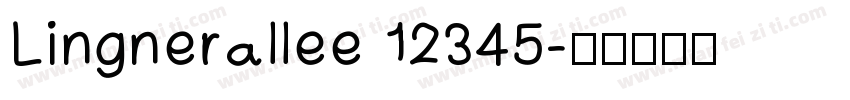 Lingnerallee 12345字体转换